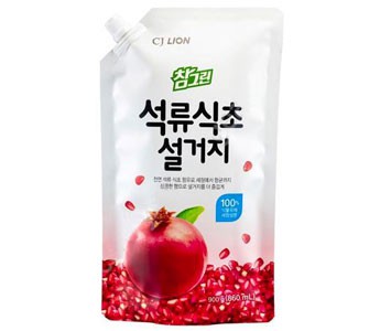 610342 CJ Lion Средство для мытья посуды Chamgreen С гранатом, мягкая упаковка, 860 мл - 184,68 руб