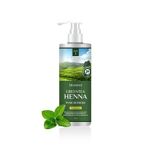 Shampoo Grenn Tea Henna Pure Refresh 1000 мл 642руб