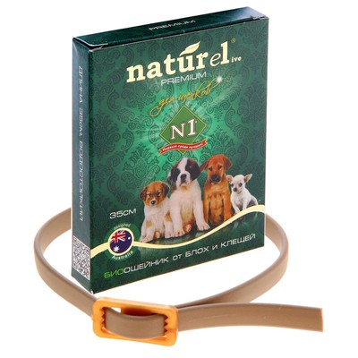 Био-ошейник для щенков NATUREL BIO от блох, клещей, мух, власоедов, вшей и комаров (длина 35 см) Россия; 1,5 см × 10 см × 12,5 см; См. на упаковке; В боксе 90 шт. Арт.: 193683 152.77руб.