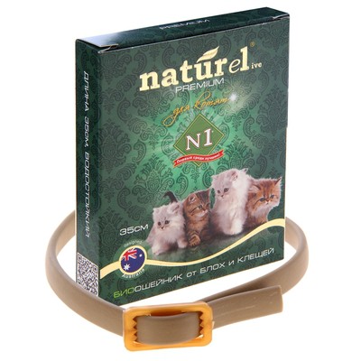 Био-ошейник для котят NATUREL BIO от блох, клещей, мух, власоедов, вшей и комаров (длина 35 см) Россия; 1,5 см × 10 см × 12,5 см; См. на упаковке; В боксе 120 шт. Арт.: 193684 145.00руб.