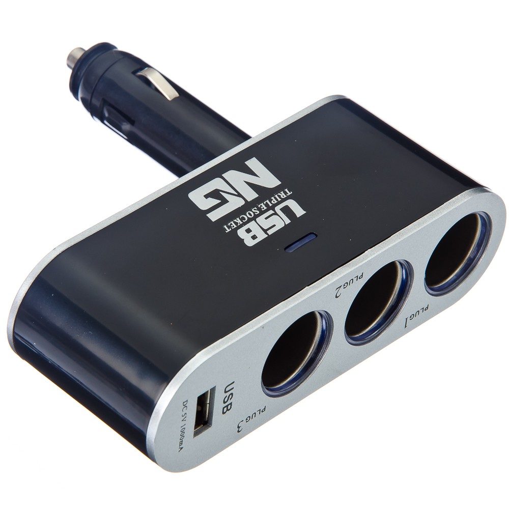 137 . - NEW GALAXY , -, 3  + 1 USB 1000mA, 60W, LED , 12/24