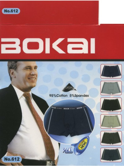 Трусы мужские Bokai 612 боксеры хлопок 5XL-8XL 78.50 руб