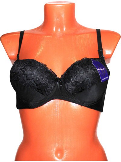 Бюстгальтеры Hermosa с поролоном с косточкой чёрные push up 75B-85B арт.214 78 руб