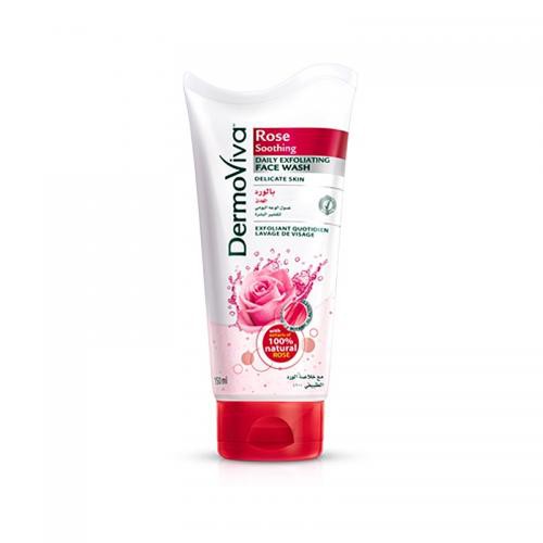        (DABUR DERMOVIVA ROSE SOOTHING DAILY EXFOLIATING FACE WASH), 150