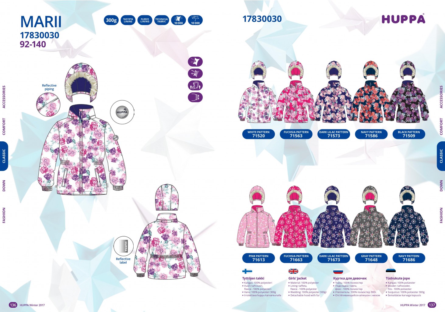 17830030	MARII	Girls' jacket	300g	92-140	39,82 EUR