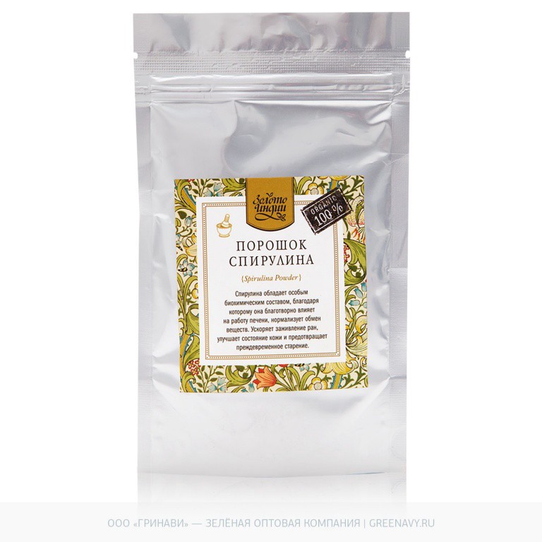 Новинка!Спирулина порошок (Spirulina Powder), 80 г