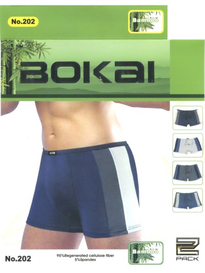 Трусы мужские Bokai 202 боксеры бамбук L-3XL 53.50 руб