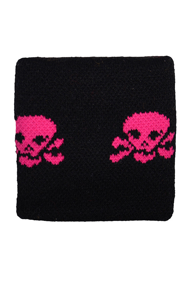 45 . - Pink Skulls On Black