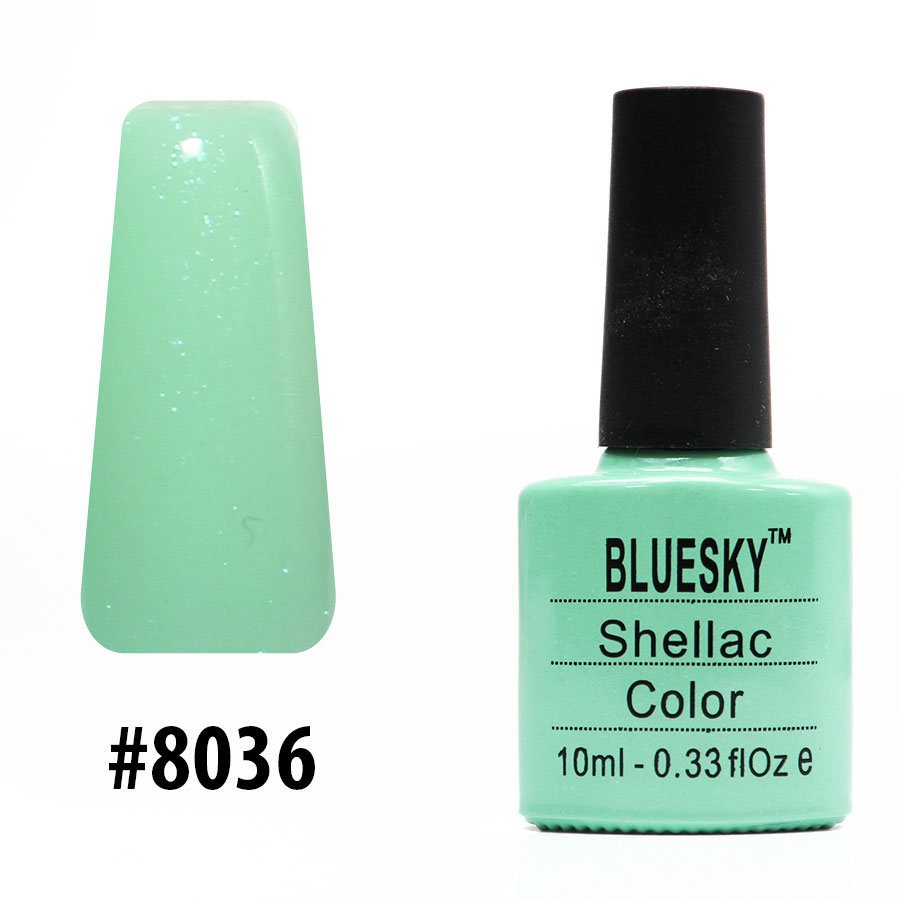 90 . ( 10%) - - Bluesky Shellac Color 10ml #8036