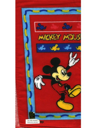 Детские носовые платки 28x28 Mickey Mouse 12 руб