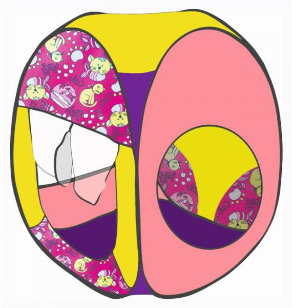 Belon Палатка ПИ-004К-ПР4 (4 грани квадрат) принт Cat and Fisch - 986,45 руб