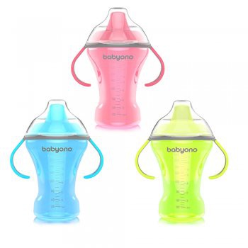 1457 BabyOno NATURAL NURSING Поильник непроливайка с твердым носиком 260мл 1шт  - 313,17 руб