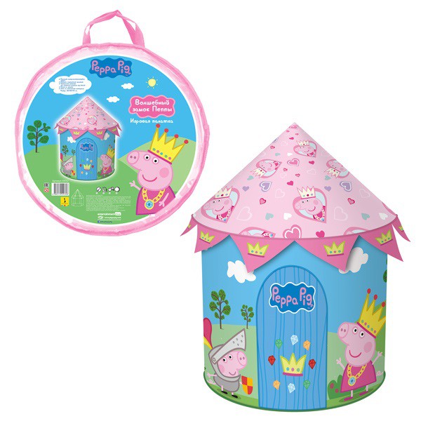 Росмэн 30012 Игровая палатка-замок Peppa, в чехле - 2041,37 руб