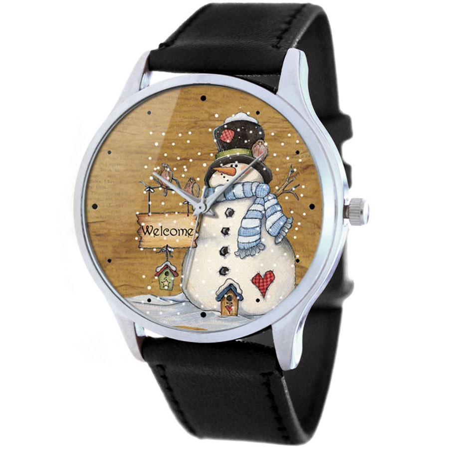 390 р Дизайнерские часы SnowMan standart.jpg