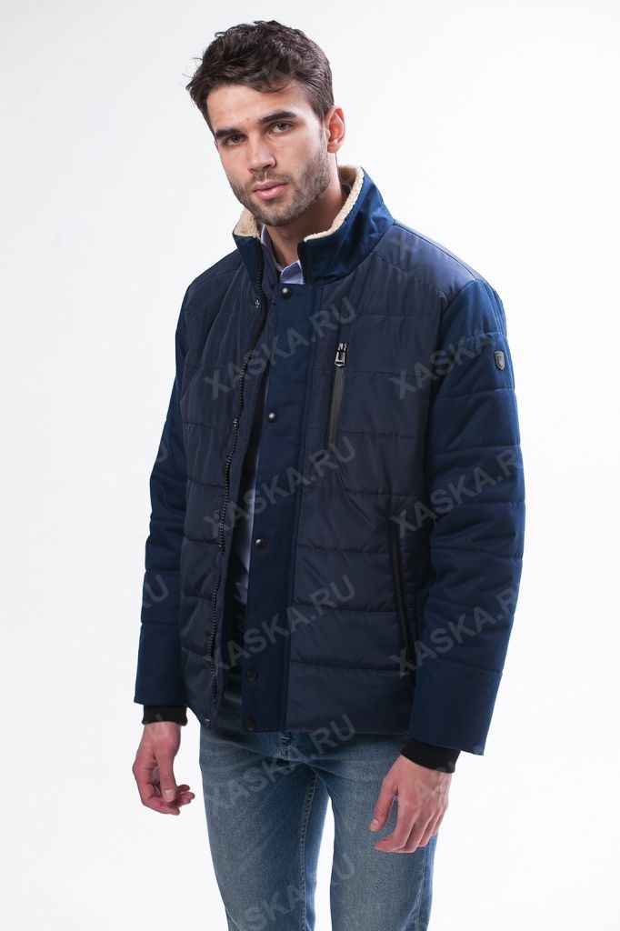 3990р Куртка короткая на утеплителе 17714 Navy.jpg