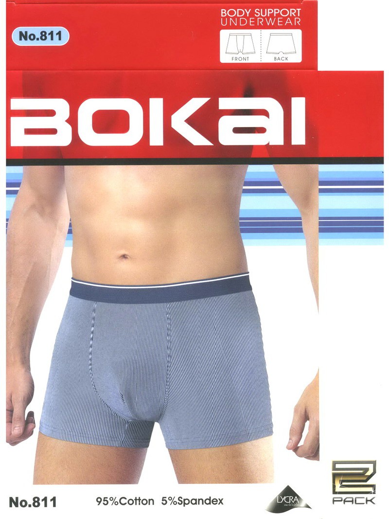 Трусы мужские Bokai 811 боксеры хлопок L-3XL 69 руб