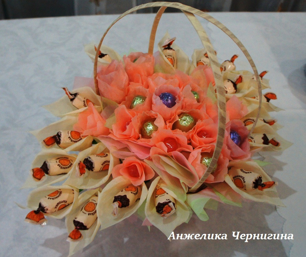 Оригинальный подарок. Букет из конфет.