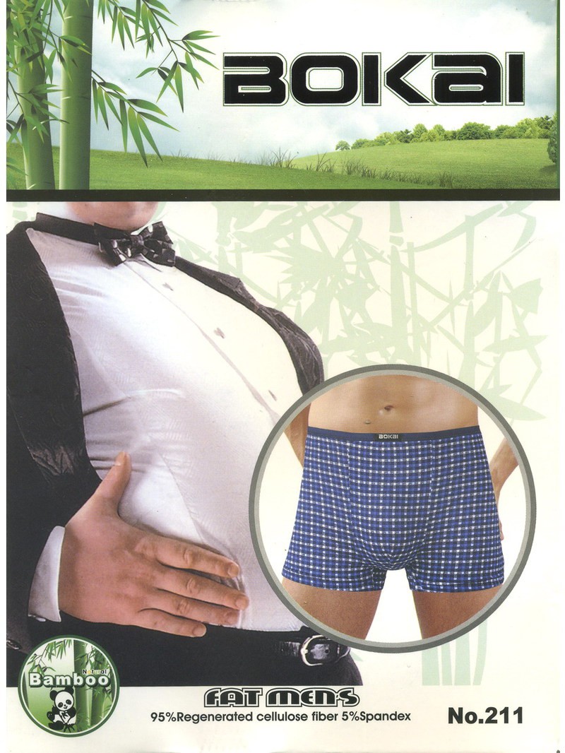 Трусы мужские Bokai 211 боксеры бамбук 5XL-8XL 71.50 руб