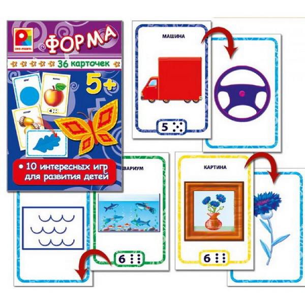 Радуга Игра с карточками Форма - 65,89 руб