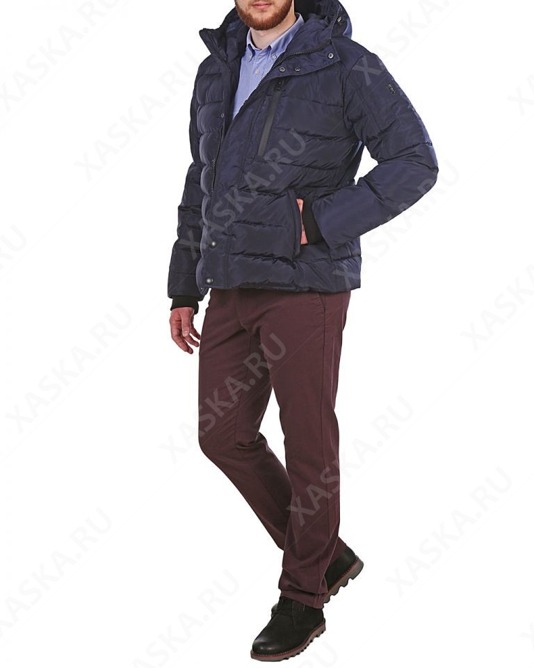 5390р Куртка пуховая короткая 17707 Navy.jpg