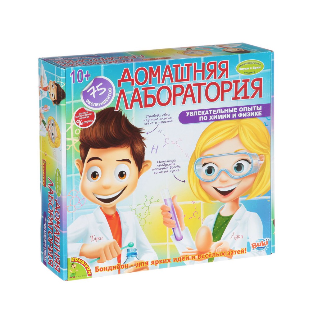 Bondibon Французские опыты Науки с Буки Домашняя лаборатория - 1139,08 руб