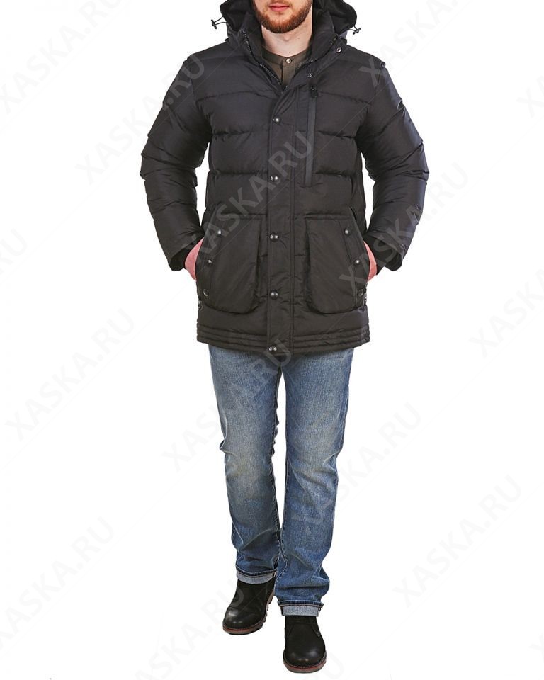 5790р Куртка пуховая средней длины 17701 Black.jpg