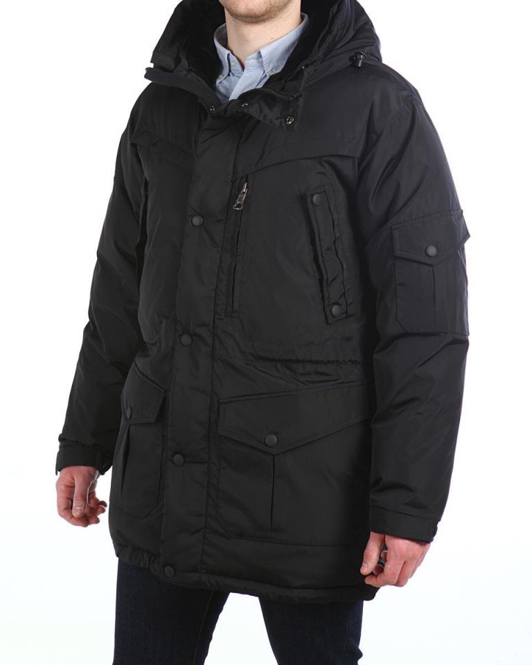 6590р  Куртка пуховая удлиненная 16612 Black.jpg