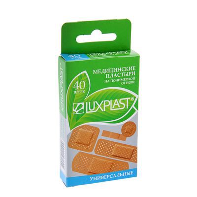Пластырь Luxplast универсальные, на полимерной основе, 40 шт Luxplast; Корея; См. на упаковке; В боксе 50 наборов. Арт.: 1387592 100.06 руб.