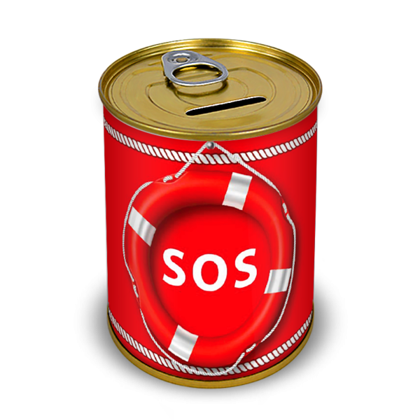 Копилка SOS цена 58р