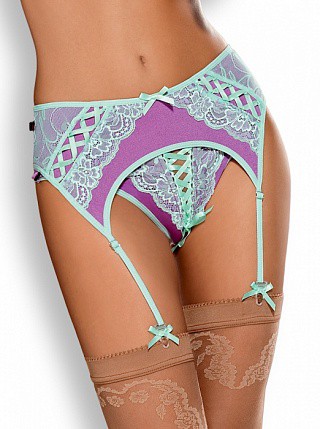 Lilac garter belt    150 .