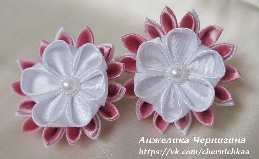 Резинки для волос. Нежные цветочки-лепесточки для украшения волос маленькой красавицы. 70 руб/шт.