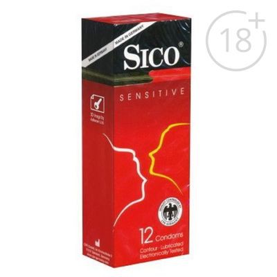 Презервативы Sico SENSITIVE контурные анатомической формы 12 шт.Презервативы Sico SENSITIVE контурные анатомической формы 12 шт. Sico; Германия