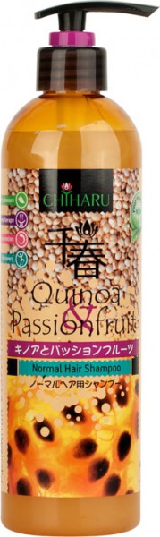 СКИДКА! 420214 CHIHARU Шампунь увлажняющий для нормальных волос Киноа и Маракуйя, 500 мл	- 159 руб