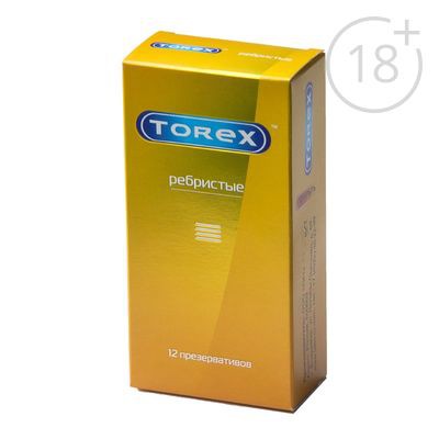 Презервативы Torex Ребристые, упаковка 12 шт Torex; Россия