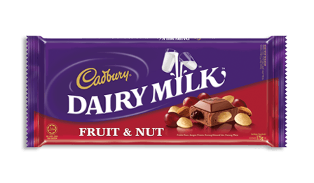 Cadbury Fruit & Nut 95 gr. 110	рублей