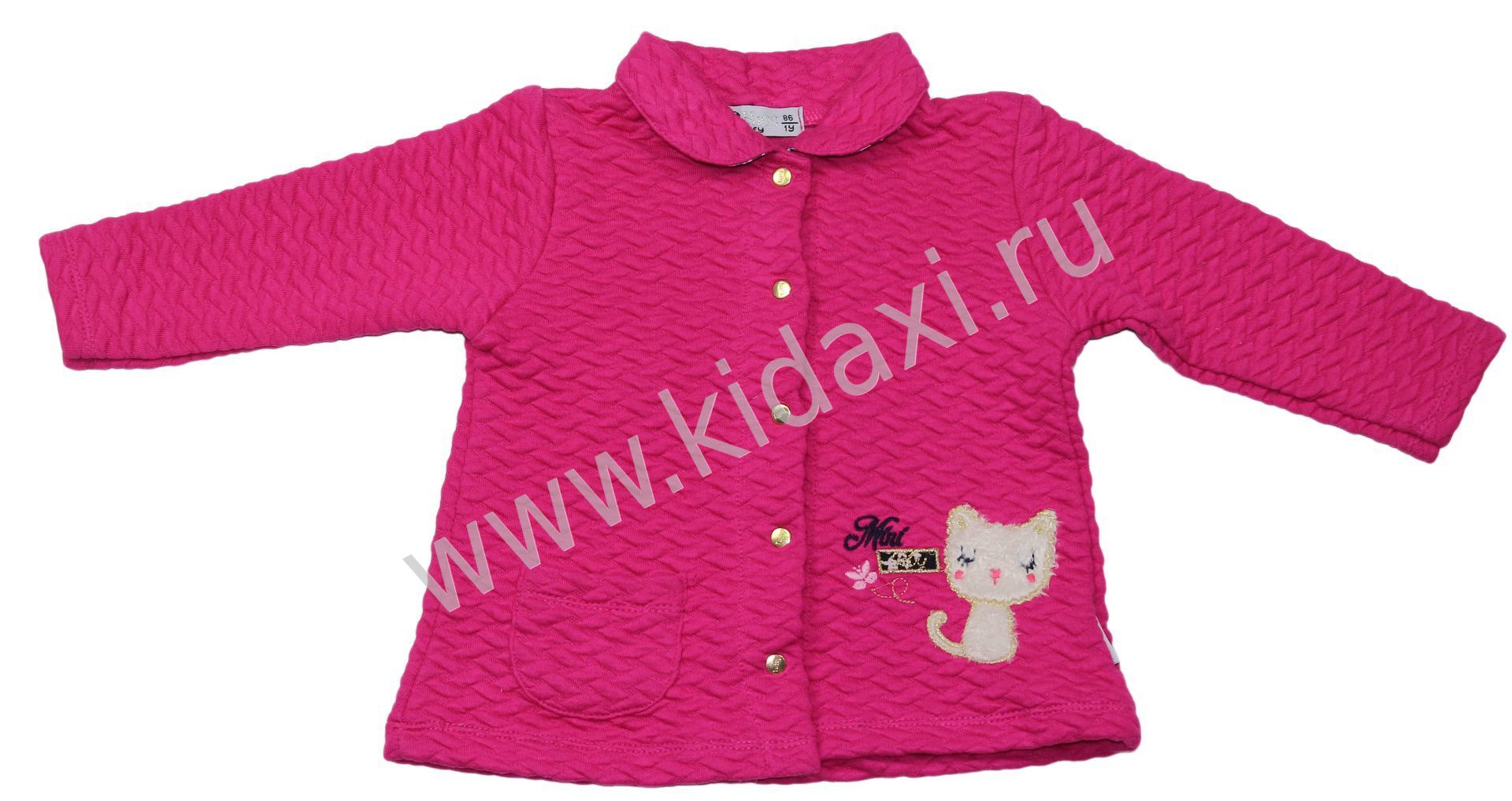 17-0355 малин Кофточка для девочек стёганная, TUFFY, 86-92-98-104, 470 руб.jpg
