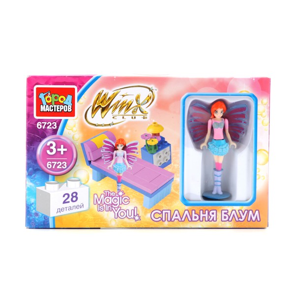 Конструктор пласт. Город мастеров 6723 Winx Спальня Блум, 28 дет. - 397,91 руб