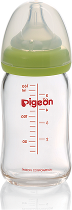 Бутылочка для кормления Перистальтик Плюс Pigeon 160мл (стекло) - 703,52 руб