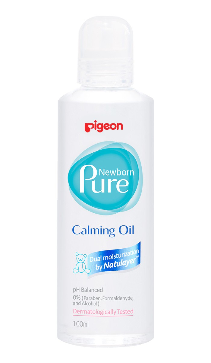НОВИНКА! PIGEON Newborn Pure Масло успокаивающее Calming Oil, 0+ мес., 100мл - 996,48 руб