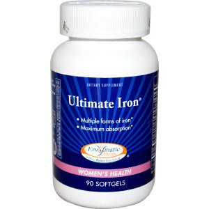 Enzymatic Therapy, Лучшее железо, здоровье женщин, 90 мягких таблеток