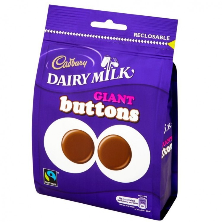 Cadbury Dairy Milk Giant Buttons 119 gr. 150	