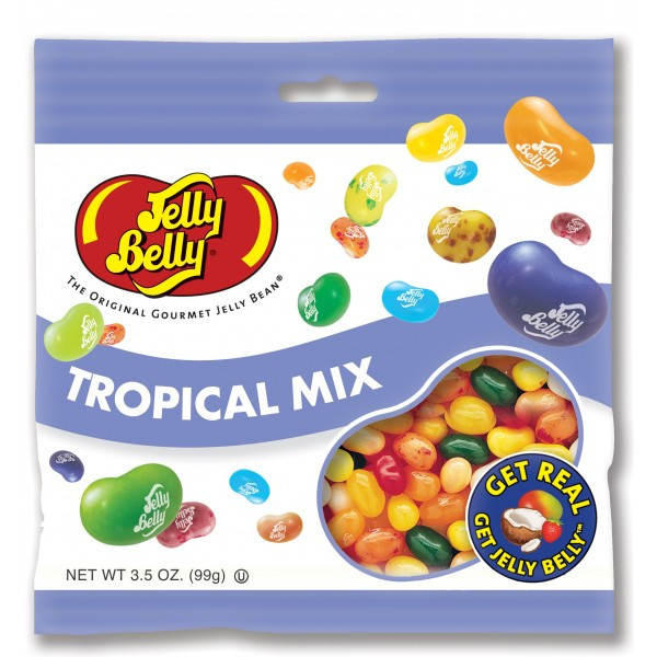 Jelly Belly тропическое ассорти 100 gr.   166	рублей