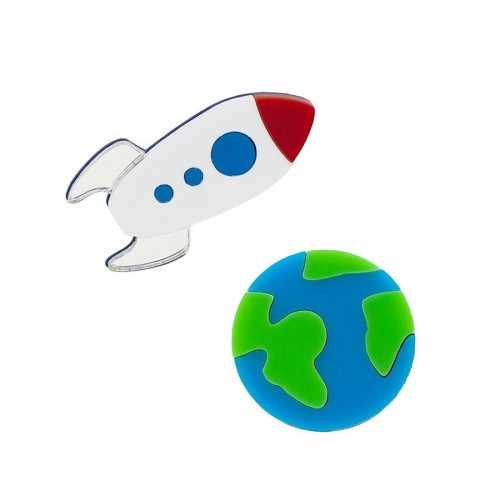  Planet Earth + Rocket Ship