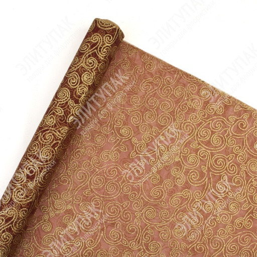ОРГАНЗА С РИСУНКОМ ЗИМНИЙ УЗОР 70 см x 10 ярдов (бордовый) 320 224.jpg
