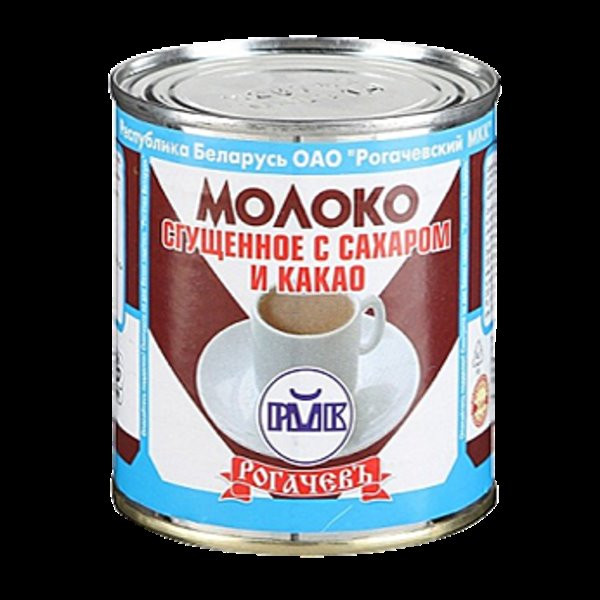 Молоко сгущеное с сахаром и КАКАО 380 гр. Рогачев	цена	85	руб