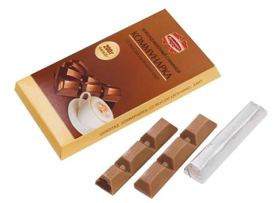 Шоколад КОММУНАРКА со вкусом капучино ЭЛИТ 200г (1/17шт) 127	руб