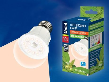 Uniel  -   A60 E27 10W . LED-A60-10W SPFR E27 CL PLP01WH  398, 5 .jpg