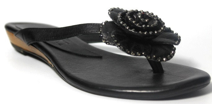 ШЛЕПКИ MELANI 873 (7) 650 руб. : черный, кожа