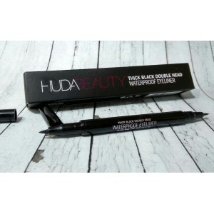     Thik black double head waterproof eyeliner Huda Beauty