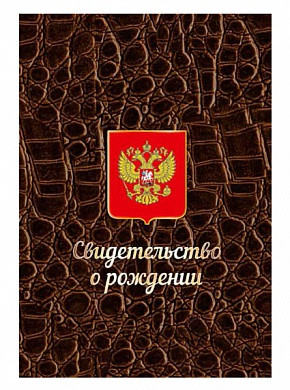 Папка 1/2 А5 Свидетельство о рождении однотонные (Р 63тк)